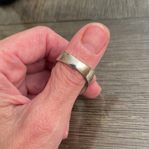 Men’s Skull Ring Silver-tone Approx Size 10 - Picture 15 of 15